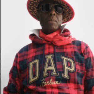 Gap x Dap Red plaid hoodie, Dapper Dan and Gap collab